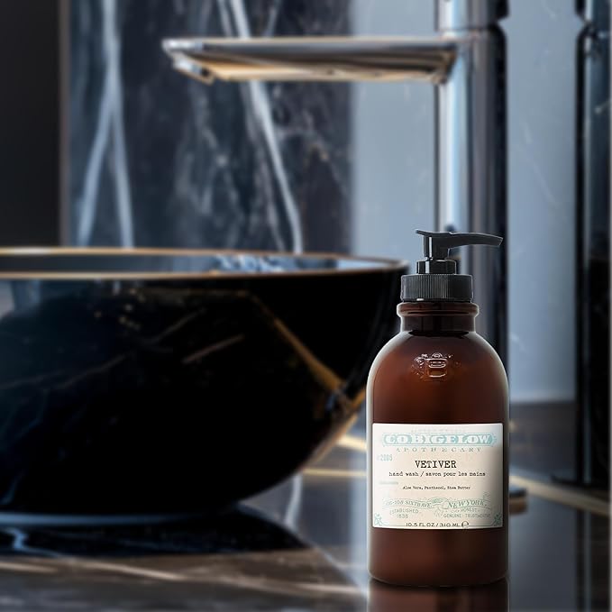 C.O. Bigelow Iconic Collection Vetiver Hand Wash Scented Hand Soap with Aloe Vera and Shea Butter 10.5 fl oz