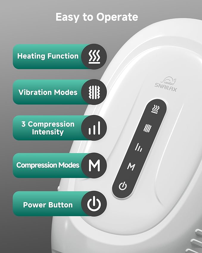 Cordless Hand Massager with Heat &amp Compression Vibration and Rolling 3 Modes &amp Intensities Heated Finger Wrist Massage for arthritis and carpal tunnel Hand Warmer Valentines Day Gifts for H