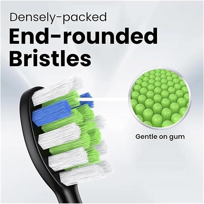 5 Pcs/10 Pcs Replacement Brush HeadsCompatible for AquaSonic Black Series Vibe Pro Duo Electric Toothbrush(10 pcs WT)