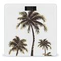 Palm Tree Scale for Body Weight Sturdy Tempered Glass Weighing Scales with LCD Display Accurate Digital Bathroom Scale Convenient Body Fat Smart Scales 400lb