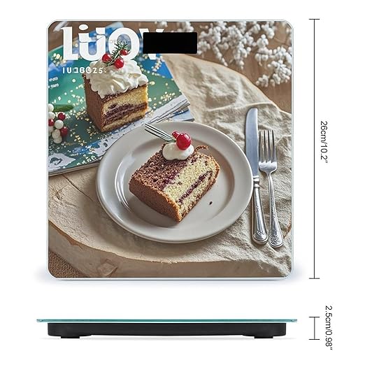 Holiday Cooking Bathroom Scale for Body Weight Bathroom Weighing Scales with Back Lit LED Display Sturdy Tempered Glass Body Weight Bathroom Scale 400lb Weighing