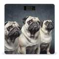 Funny Pug Dog Weight Scale for Body Weight Digital Bathroom Scale High Capacity Accurate Digital Weighing Scales and Easy-to-Read on Backlit LCD Display Scales
