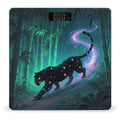 Star Panther Bamboo Scale for Body Weight Sturdy Tempered Glass Weighing Scales with LCD Display Accurate Digital Bathroom Scale Convenient Body Fat Smart Scales Easy Read