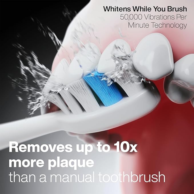Aquasonic Vibe Series PRO – Ultra-Whitening Electric Toothbrush – 5 Modes &amp Smart Timers – Premium Travel Case &amp 6 Proflex Brush Heads – ADA Accepted Toothbrush (Charcoal Metallic)
