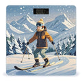 Skiing Theme Scale for Body Weight Digital Bathroom Scale Accurate Smart Weight Scales with Large Display Weighing Machine High Precision Scales