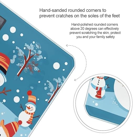 Snowman Bathroom ScaleHighly Accurate Digital Weighing Machine for People Bright LED Display Weight Scale for The Aldult Home Use