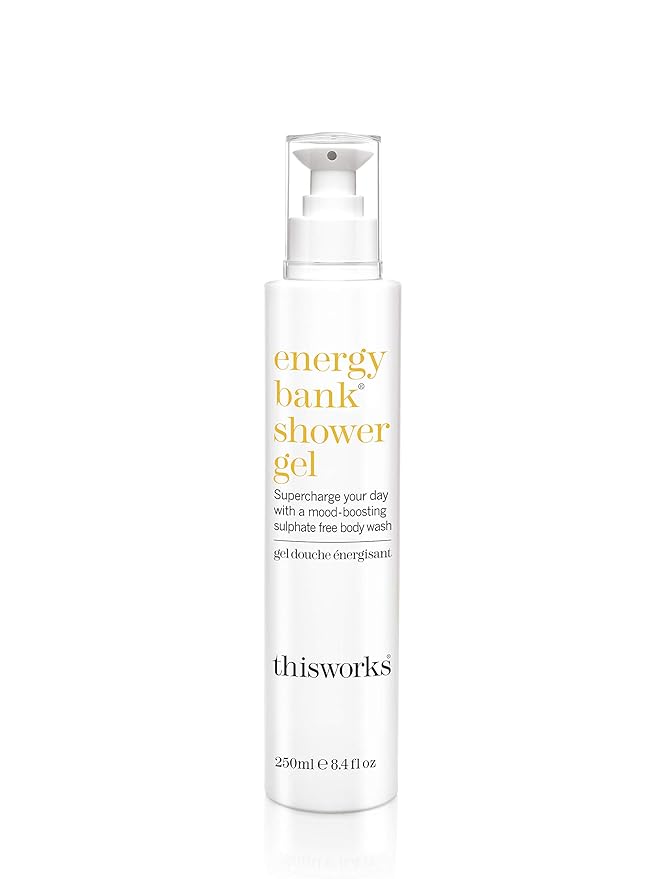 THISWORKS Energy Bank Shower Gel: Supercharge Energy Clean &amp Hydrate Skin 250ml | 8.4 fl. oz