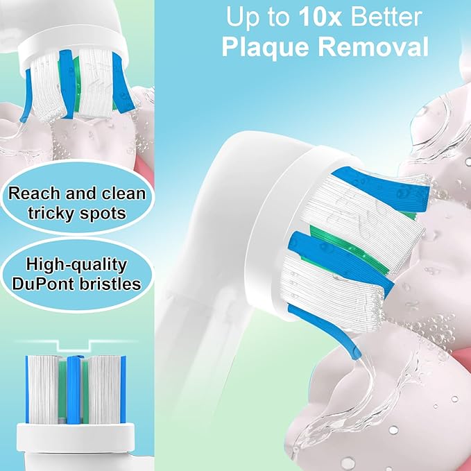 12 Pack iO Replacement Heads Compatible with Oral B iO Toothbrush Heads Compatible with iO 2 3 4 5 6 7 8 9 10 Series Electric Toothbrush with Covers
