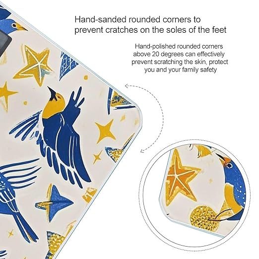 Star Bird Print Scale for Body Weight Smart Scales Digital Bathroom Scale High Precision Weighing Scales with Large Display Weighing Machine for People