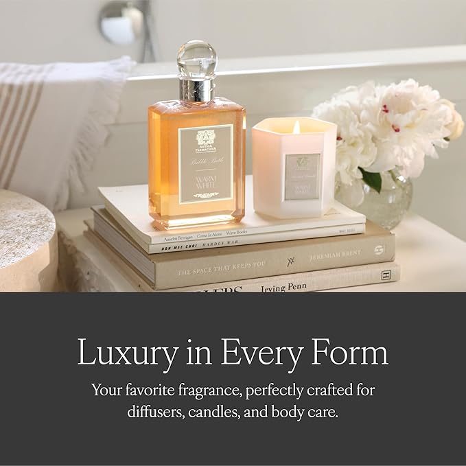 Antica Farmacista Bubble Bath - Relaxing Foam Bath with Honey Jojoba Oil &amp Aloe Vera - Luxury Gift for Any Occasion - Warm White 16 fl oz