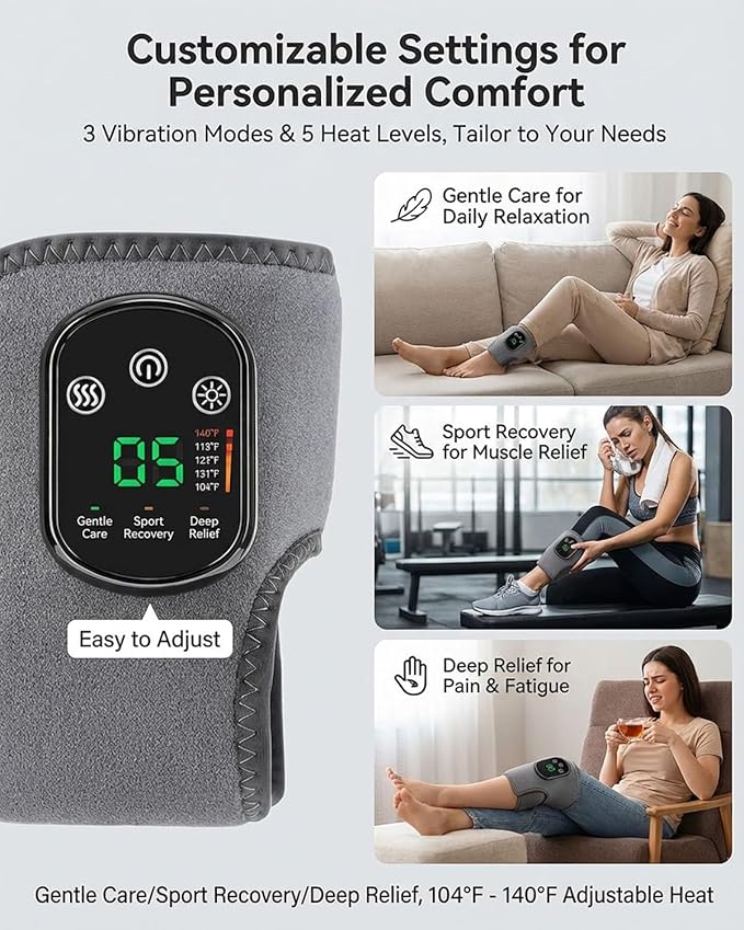 Try Massage ProTriple Therapy Foot MassagerAnkle Renew Spa Bath Cordless Electric Heated with 5 Heat &amp 3 Vibration for Pain Relief Relaxation Neuropathy Home Office Family Ideal Gift (1)