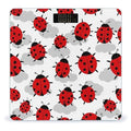 Men's Fashion Automatic Switch Digital Bathroom Weighing Scale Smart Scale Red Black Dots Ladybugs Pattern