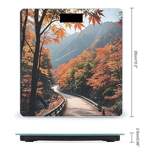 Maple Forest Path Scale for Body Weight Smart Scales Digital Bathroom Scale High Precision Weighing Scales with Large Display Weighing Machine for People