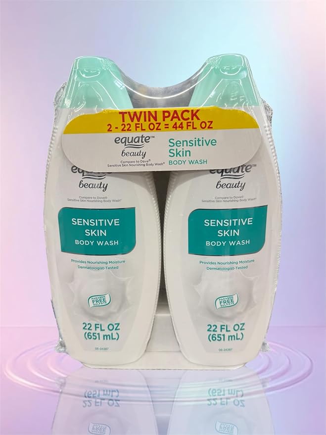 Deep Moisturizing Body Wash Twin Pack – 2 x 22 fl oz (44 fl oz Total) – Hydrating Daily Cleanser for Soft &amp Smooth Skin – Fresh Scent