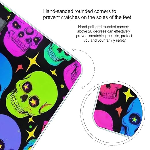 Energy Saving Scale Bathroom Weighing Scale Smart Scale for Body Weight Digital Funny Skulls