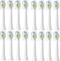 8/12/16pcs Replacement Toothbrush Heads Compatible for Philips Electric Brush Head 4100 6500 6100 7500 5300 1100(16pcs White)
