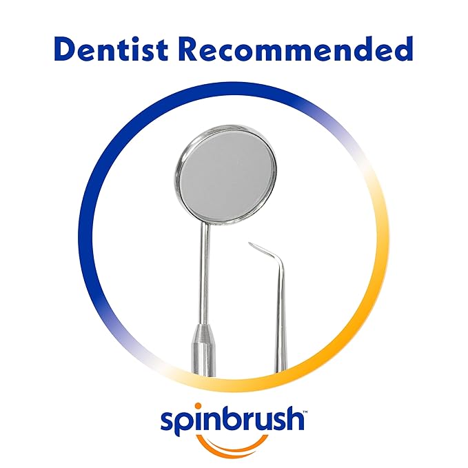 Spinbrush Pro+ Deep Clean Battery Toothbrush for Adults Soft Bristles Batteries Included