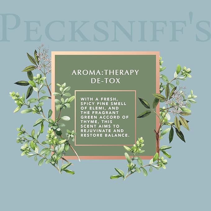 Pecksniff's Aroma:Therapy De-Tox Bath Soak Decanter | 500ml/16.9 Fl Oz