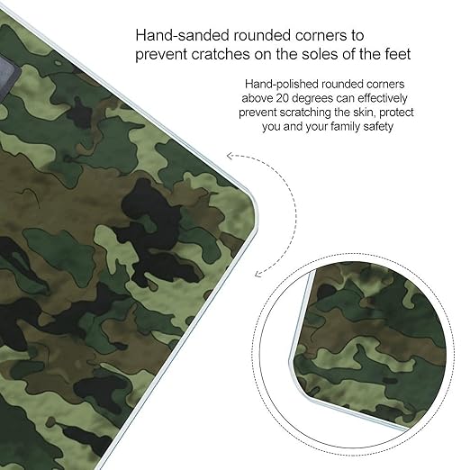 Digital Bathroom Scale for Body Weight Scale with Bright LCD Display High Accuracy Step-On Technology Auto On/Off Green Military Camo Digital Scales 400 Lbs /180kg