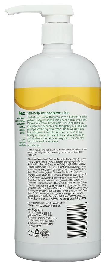Alba Botanica Very Emollient Bath and Shower Gel Herbal Healing 32 Ounce