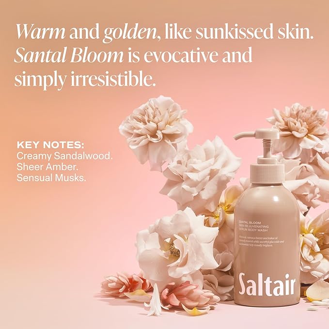 Saltair Body Wash Bundle – Seascape &amp Signature Scents 2-Pack Each | Hydrating Body Cleanser with Monoi Oil &amp Cupuacu Butter for Women and Men