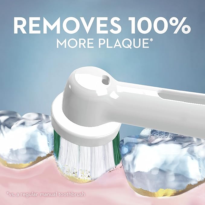 Oral-B Electric Toothbrush Replacement Brush Heads Precision Clean White 1 Count + 1 Daily Clean White