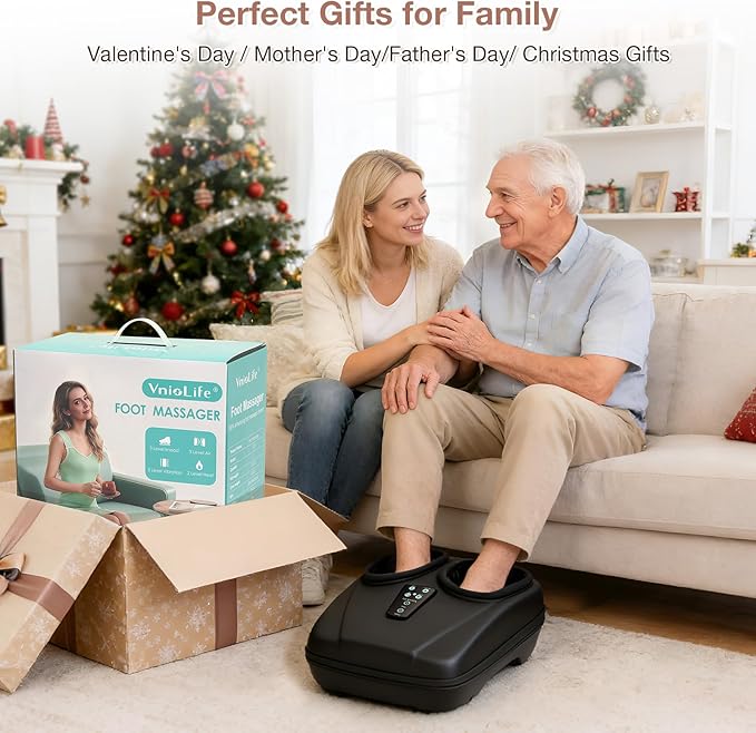 Shiatsu Foot Massager Machine with Heat Plantar Fasciitis Feet Massager with Remote Deep-Kneading Compression HSA Store Eligible FSA Foot Warmer for Home Office Neuropathy Pain Relief for Feet