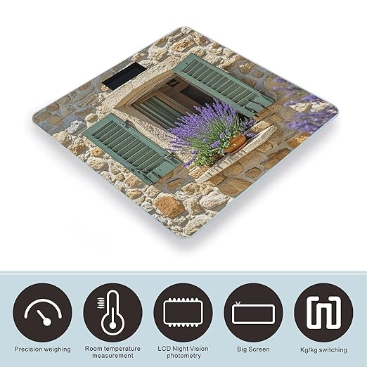 Shiwu Lavender Scale for Body Weight Smart Scales Digital Bathroom Scale High Precision Weighing Scales with Large Display Weighing Machine for People