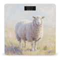 Watercolor Sheep Scale for Body Weight Sturdy Tempered Glass Weighing Scales with LCD Display Accurate Digital Bathroom Scale Convenient Body Fat Smart Scales Easy Read