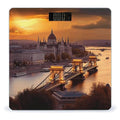 Sunset in Budapest Bathroom Scale Rounded Smart Scale for Body Weight Automatic Power On/Off Weight Scales Accurate Bathroom Digital Scales for Pet Home Bedroom Kitchen