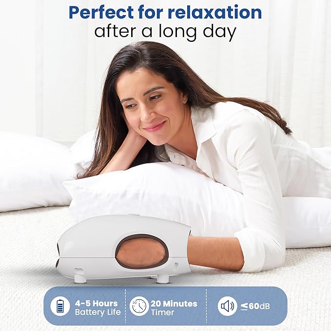 Sealy Premium Cordless Hand Massager with Heat and Compression – Electric Hand Massager for Arthritis Carpal Tunnel and Finger Pain Relief – Rechargeable Portable and Adjustable Intensity Levels