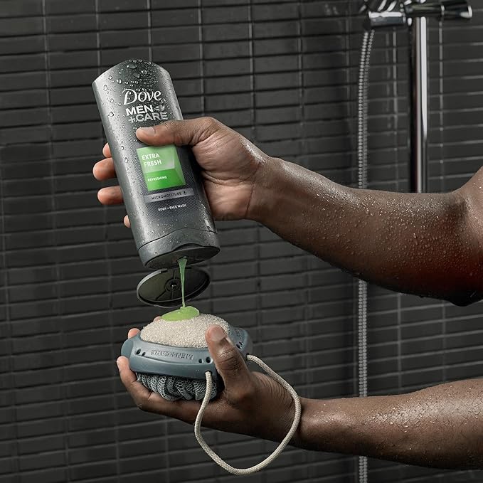 Dove Men+Care Refreshing Extra Fresh 3-In-1 Hair Body And Face Wash Pack Of 6 With 24-Hour Nourishing Micromoisture Technology Body Wash For Men 400 Ml