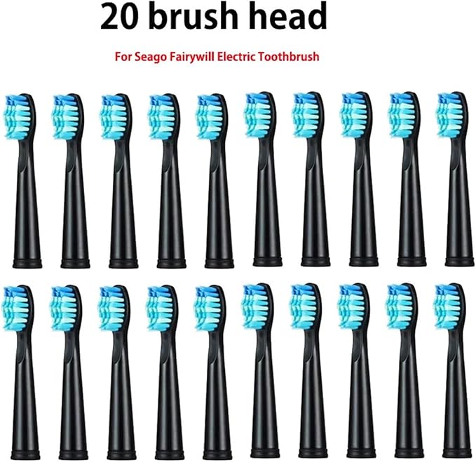 5-10Pcs Replacement Brush Heads Compatible for Seago/Fairywill Electric Toothbrush FW/SG 507/508/515/551/917/959/908 Bristle(5pcs White)