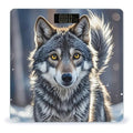 Cute Wolf Scale for Body Weight Accurate Digital Bathroom Scale Toughened Glass High Precision Scales Smart Weight Scales with Large LCD Backlight Display Weighing Machine