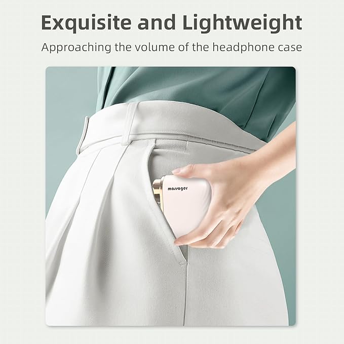 EK-Mi2 Portable Mini Massage Gun – Deep Tissue Muscle Massager for Body Neck &amp Shoulder Quiet Handheld Percussion Therapy Rechargeable Lightweight Professional Massager