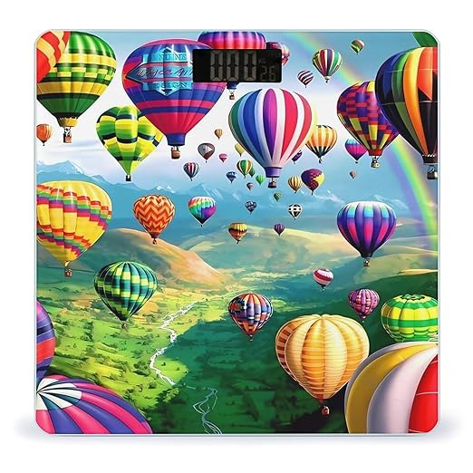 Hot Air Balloons Scale for Body Weight Digital Bathroom Scale Precision Smart Weighing Scales with Clear LED Display Accurate High Precision Scales Weighing Machine