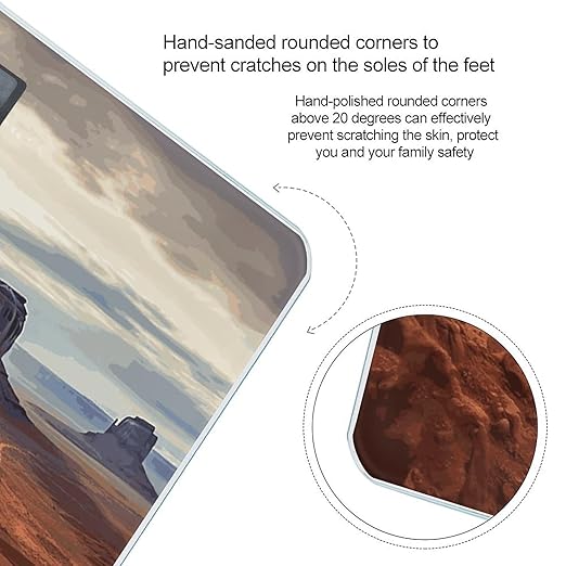 Landscape of Monument Valley Smart Scale for Body Weight Accurate Bathroom Scale with LED Display Digital Weight Scales Weighing Machine High Precision Scales for Bath Home