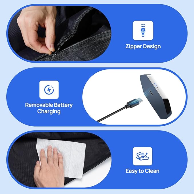 beoka Leg Massager for Circulation and Pain Relief Cordless Air Compression Boots with 5 Modes 15 Intensities for Athletes Runners and Travelers Leg Recovery System-L