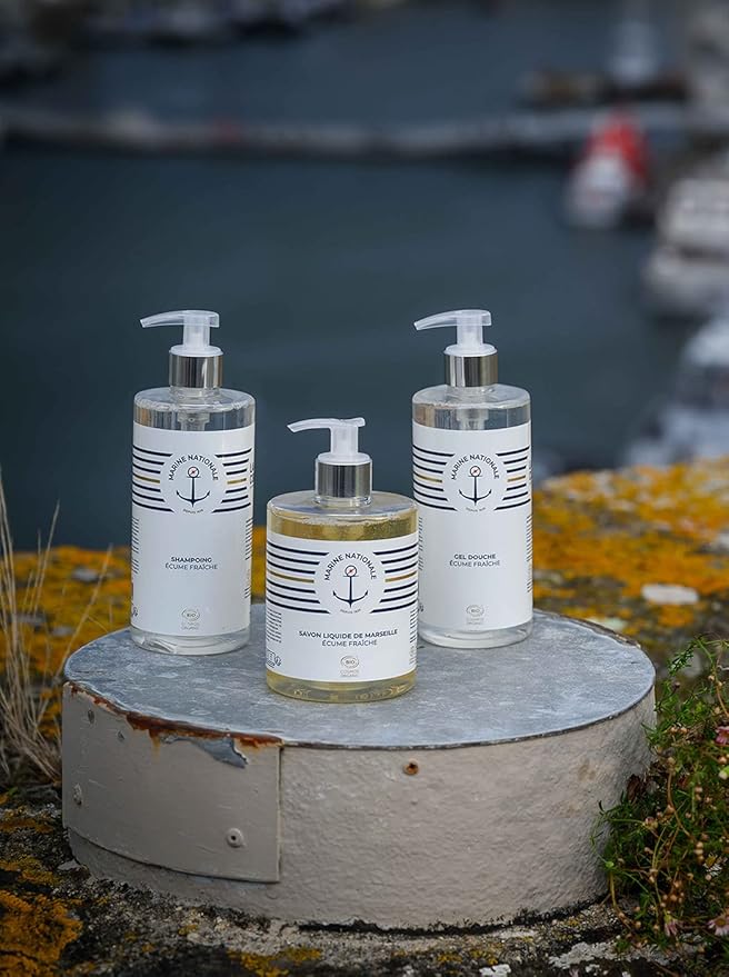 La Corvette MARINE NATIONALE shower gel - 500ml - COSMOS ORGANIC - French Navy