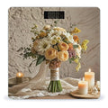 Warm Colored Flowers Scale for Body Weight Digital Bathroom Scale Accurate Smart Weight Scales with Large Display Weighing Machine High Precision Scales