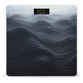 Deep Black Waves Bathroom Scale for Body Weight Bathroom Weighing Scale with Backlit LCD Display Highly Accurate Measures Weight Up to 180kg
