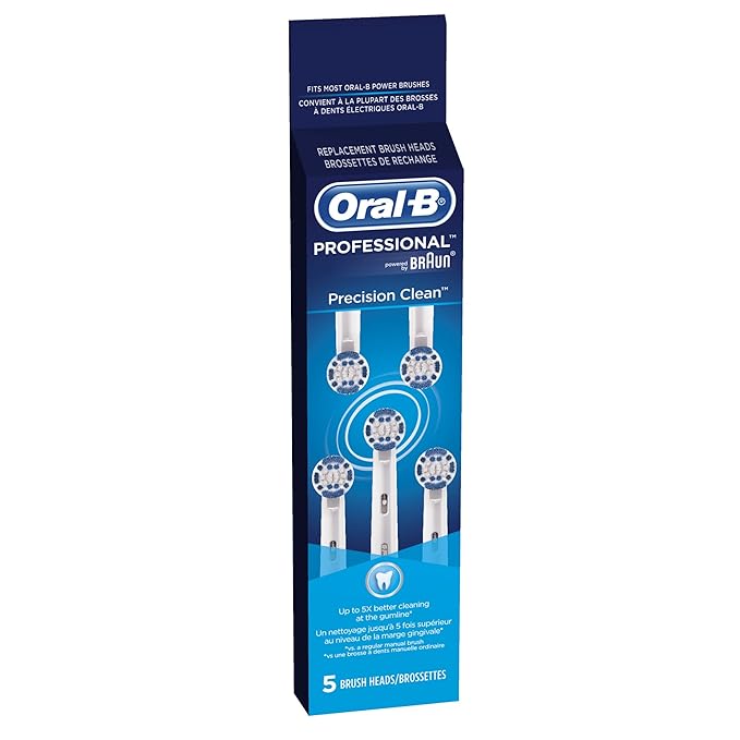 Oral-B Professional Precision Clean Replacement Brush Head 5 Count