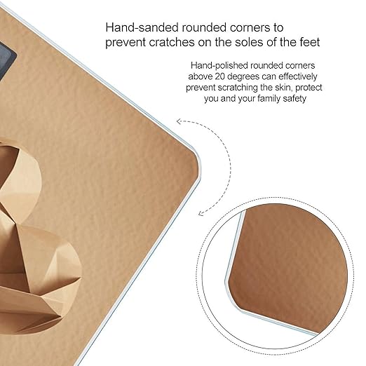 Paper Folded Heart Shape Scale for Body Weight Accurate Digital Bathroom Scale Toughened Glass High Precision Scales Smart Weight Scales with Large LCD Backlight Display Weighing Machine