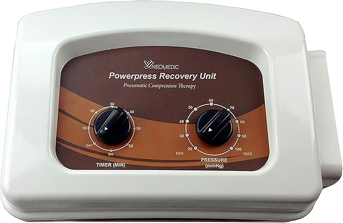 POWERPRESS Recovery Boots Compression Leg Massage System w/Full Leg Complete Set (X Large Pair Set)