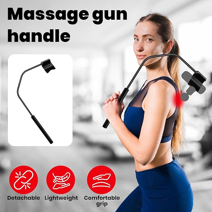 Massage Gun Holder for Back Compatible with Most Super Mini Massage Guns for Hard to Reach Areas (Works with Cute X1-Green-LW)