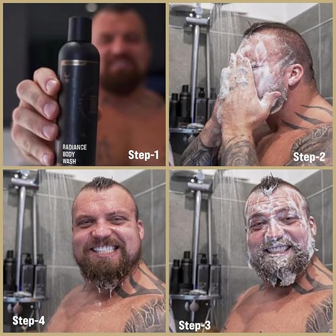 The Beard Struggle Men's Body Wash Vanir's Wisdom - Platinum Collection - Skin Cleaning Agent - Natural Body Wash - Shower Gel Liquid Soap - 240 mL / 8 US. fl. oz.