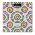 Rainbow Pattern Scale for Body Weight Digital Bathroom Scale Toughened Glass High Precision Scales for Body Weight with Large LCD Backlight Display Weight Scales