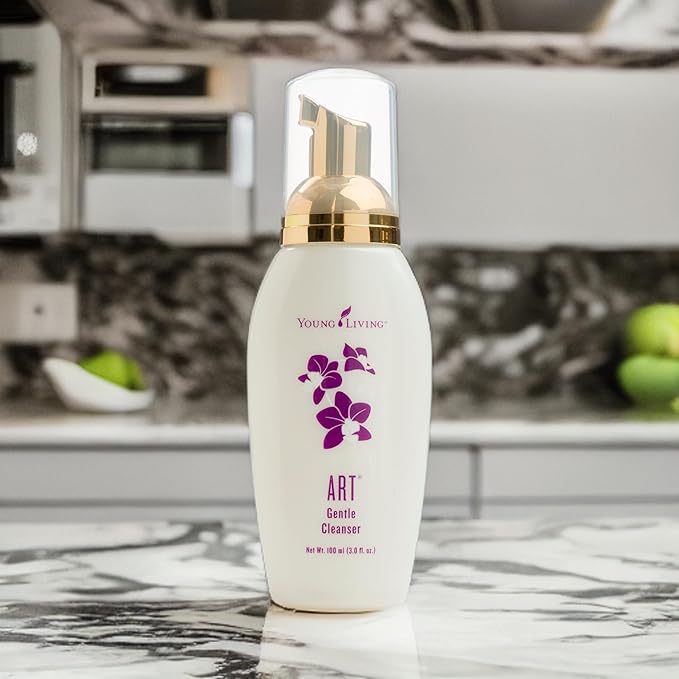 Young Living ART Gentle Cleanser - Skin-Loving Face Wash for a Radiant Glow - Moisturizing &amp Natural Moisture Barrier - Gentle Foaming with pH-Balanced Care - 3.0 fl oz