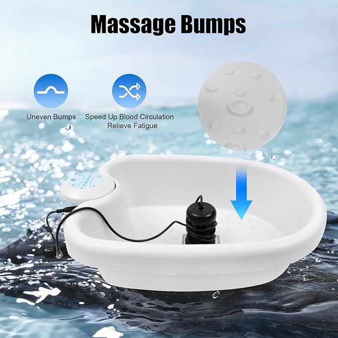 Foot Spa Bath Massage Electric Ionic Foot Bath Machine with Timer Function for Relieves Fatigue and Enhances Metabolism