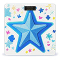 Cartoon Blue Star Smart Scale for Body Weight Accurate Bathroom Scale with LED Display Digital Weight Scales Weighing Machine High Precision Scales for Bath Home